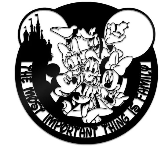 Disney Mickey And Friends Family is Important Metal Sign