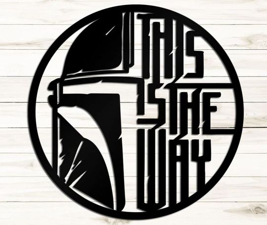 Disney Star Wars The Mandalorian This Is The Way Metal Sign