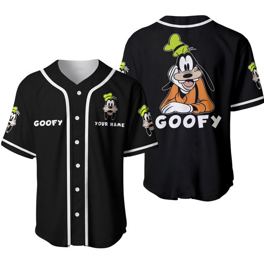 Personalized Goofy Disney Baseball Jersey