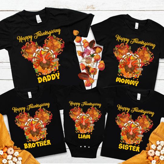Mickey Turkey Thanksgiving shirt, Fall Autumn Mickey Ears, Disney Thanksgiving shirt, Fall Disneyland Shirt