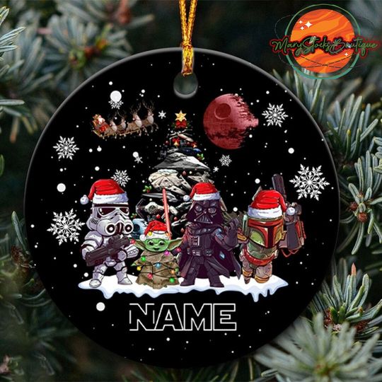 Personalized Disney Star Wars Christmas Ornament