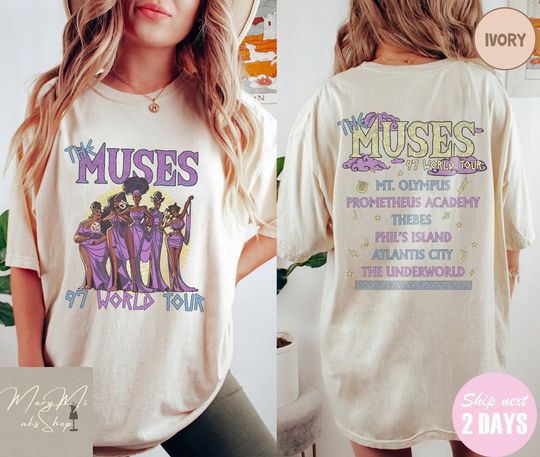 Retro Disney Hercules The Muses 97 World Tour Retro Disney Hercules Diva The Muses T Shirt
