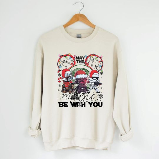 Disney Star Wars Christmas Sweatshirt, Star Wars Characters Christmas Sweatshirt