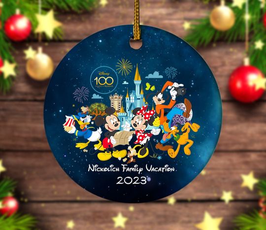 Disney 100 Years of Wonder Ornament, Magic Kingdom 100th Ornament