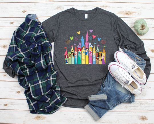 Disney Princess Castle Long Sleeve, Disney Vacation Shirt, Disney Castle
