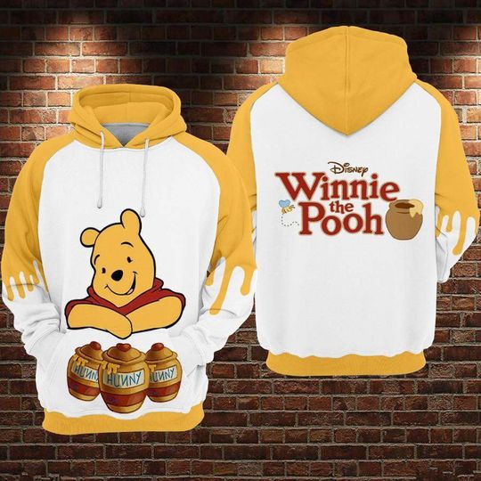 Winnie The Pooh Disney Hoodie, 3D Hoodie