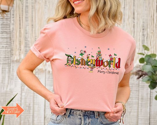 Discover Disneyworld Christmas Shirt, Merry Christmas Shirt, Mickey and Friends Christmas Shirt