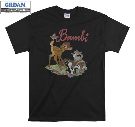 Disney Bambi Group Shot Logo T-shirt Gift Hoodie T shirt Men Women Unisex
