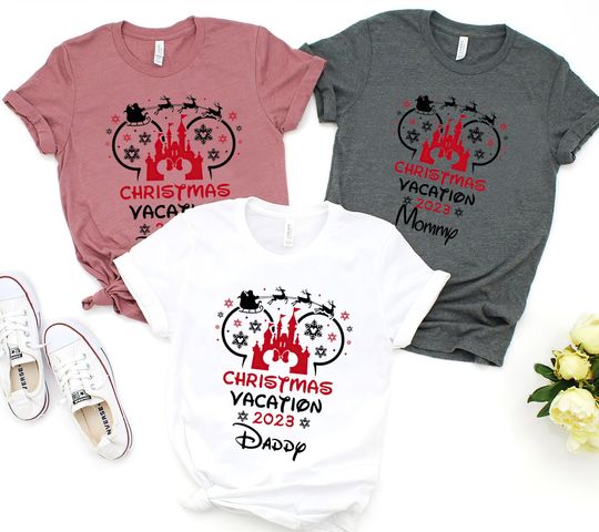 Discover Disney Christmas Vacation 2023 Shirt Custom Disney Christmas Vacation Tshirt
