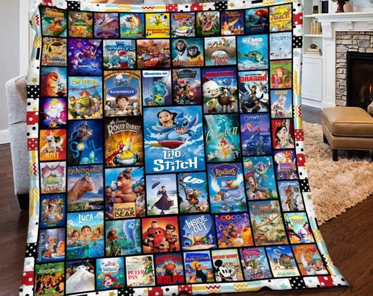 Disneyland Movies Blanket Mickey And Friends Fleece Blanket Princess Movie Fleece Blanket
