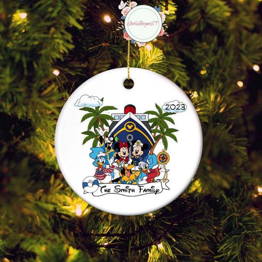 Personalized Disney Cruise Family 2023 Ornament, Cruise Ornament