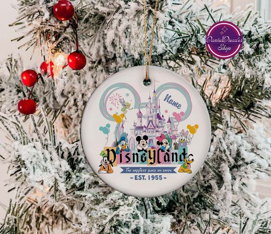 Personalized Disneyland Ornament, Magic Kingdom Ornament