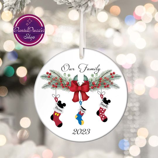 Discover Personalized Disney Trip 2023 Ornament, Mickey Minnie Ornament