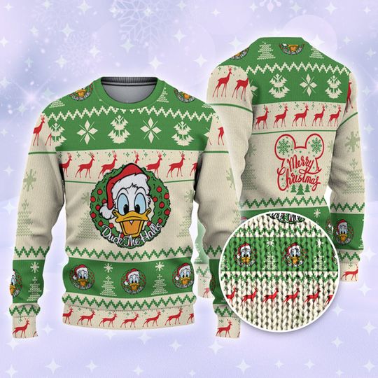 Discover Disney Christmas Donald Duck Xmas Sweater