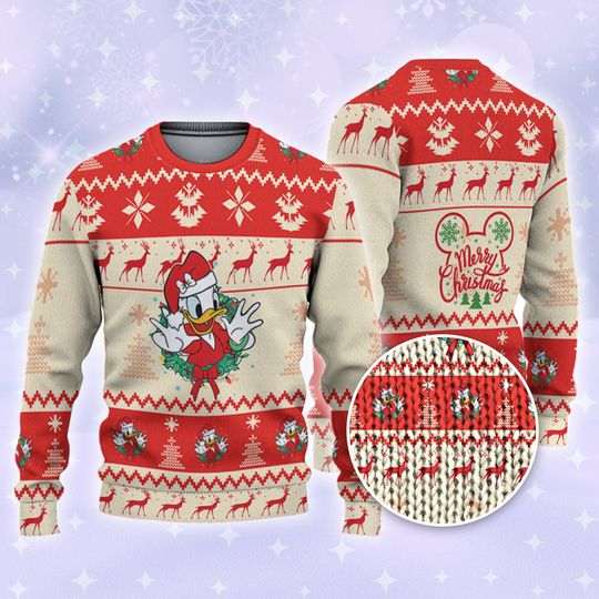 Disney Christmas Daisy Duck Xmas Ugly Sweater