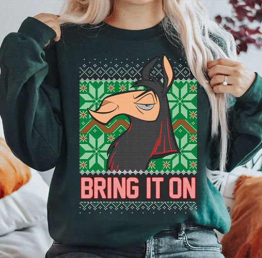 Discover Disney The Emperor's New Groove Kuzco Bring It On Christmas Sweatshirt