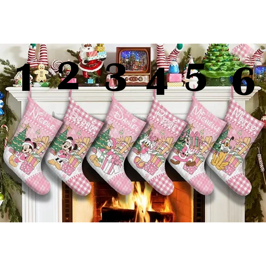 Personalized Disney Princess Christmas Stocking, Christmas stocking with name