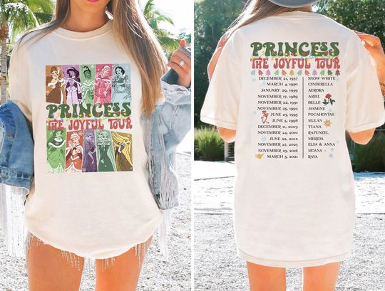 Disney Princess Joyful Tour Shirt, Disney Princess Tour Shirt, Disney Princess Shirt