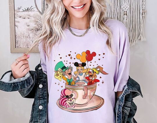 Disney Alice in Wonderland Shirt, Disney Princess Tea Party Shirt, We're All Mad Here Tee, Disney Family Shirts