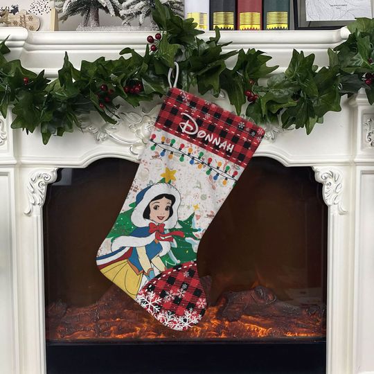 Personalized Disney Princess Christmas Stockings, Disney Family Christmas