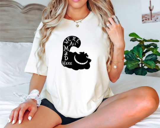 Cheshire Cat Alice in Wonderland Disney Graphic Tee, Disneyland Vacation, Matching Family Shirts