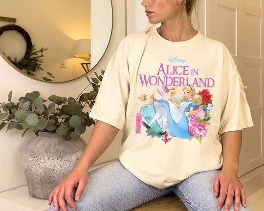 Alice In Wonderland Shirt, Retro Alice Sweatshirt, Disney World Shirt, Alice Kid Shirt, Disneyland Trip Shirt, Disney Kid Shirt