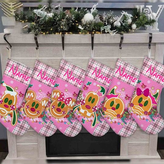 Personalized Disney Gingerbread Christmas Stocking