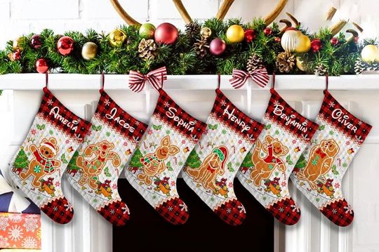 Disney Gingerbread Christmas Stocking, Winnie The Pooh Christmas Stocking