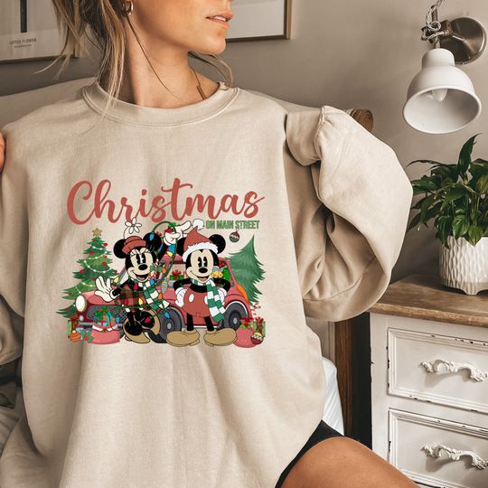BM Vintage Disney Christmas On Main Street Sweatshirt, Minnie Mickey's Very Merry Christmas Party 2023  Shirt