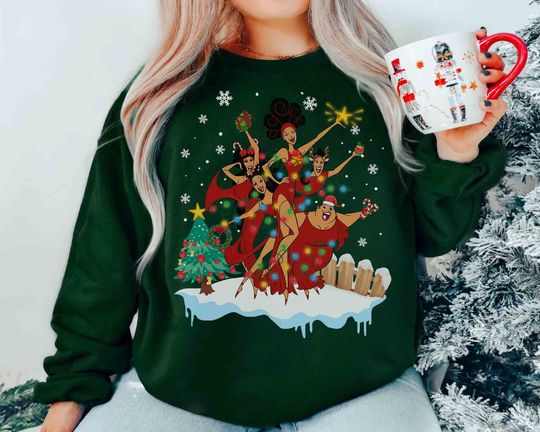 Diva The Muses Hercules Custom Christmas Lights Shirt, Disney Mickey's Very Merry Xmas Party Shirt, Disneyland Holiday Vacation Party Gift