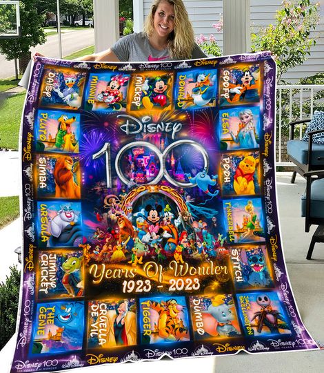 Disney 100th Anniversary Cozy And Blanket