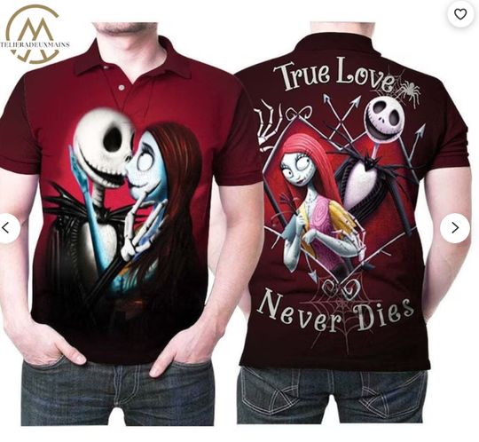 The Nightmare Before Christmas Jack Skellington Disney Polo Shirt