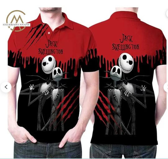 The Nightmare Before Christmas Jack Skellington Disney Polo Shirt