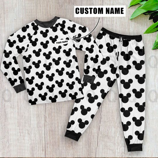 Mickey Cute Pajamas Set, Mickey Pyjama, Disney Pajama