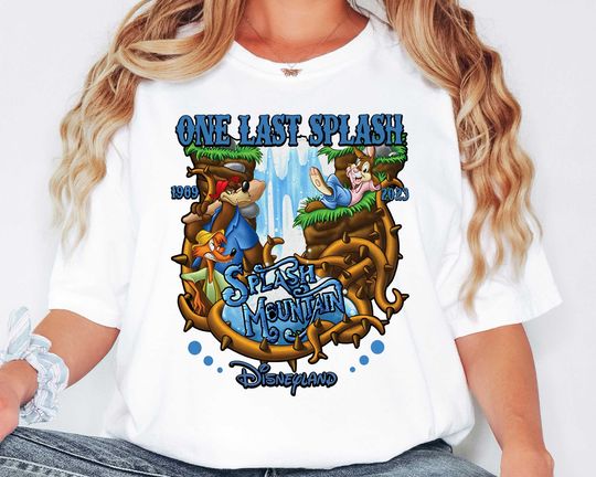 Disneyland Splash Mountain Tee, Vintage Disney Group Trip Shirt, Mickey Mouse Vacation Tee, Disney World Souvenir