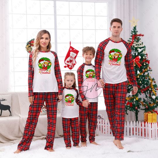 Disney Garfield Kart Matching Pajamas For Friends, Christmas Pajamas