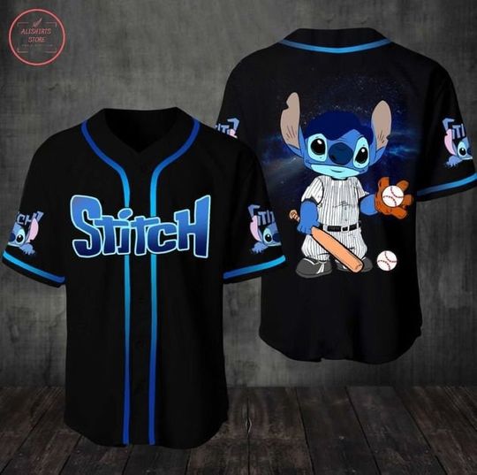 Discover Stitch Disney Baseball Jersey - Ohana Stitch Style Tee
