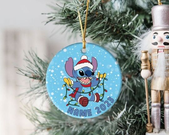 Personalized Stitch Ornament, Disney Stitch Ornament