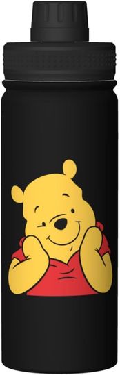 Discover Disney Winnie the Pooh Stainless Steel Water Bottles Sports Lid