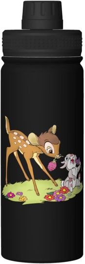 Disney Bambi Stainless Steel Water Bottles Sports Lid