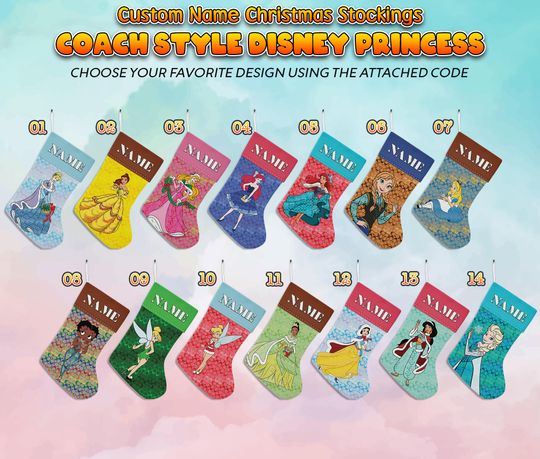 Discover Personalized Disney Princess Christmas Stockings