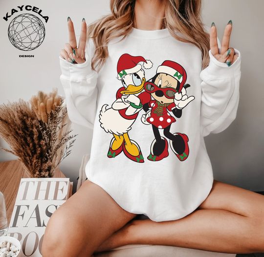 Minnie And Daisy Duck Christmas Shirt, Disney Christmas Shirt