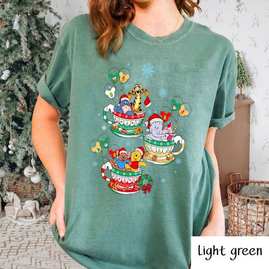 Winnie The Pooh Christmas Shirt, Disney Family Christmas Shirt