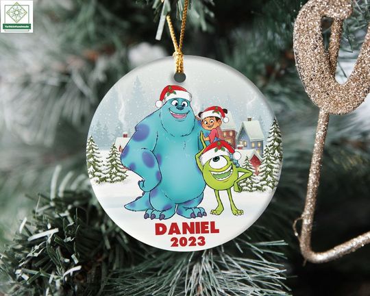 Personalized Disneyland Monsters Inc Ornament, Monsters University Christmas Ornament