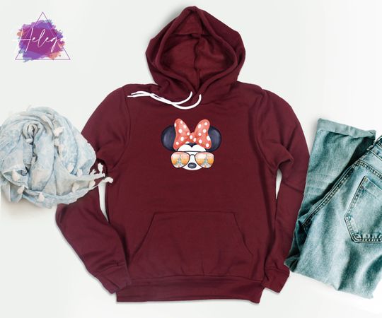 Minnie Mouse Sweatshirt, Disneyworld Hoodie, Disneyland Vacation