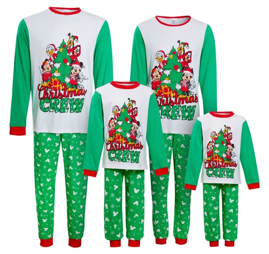 Mickey & Friends Matching Family Christmas Pyjamas Disney Adults Kids Xmas Pjs