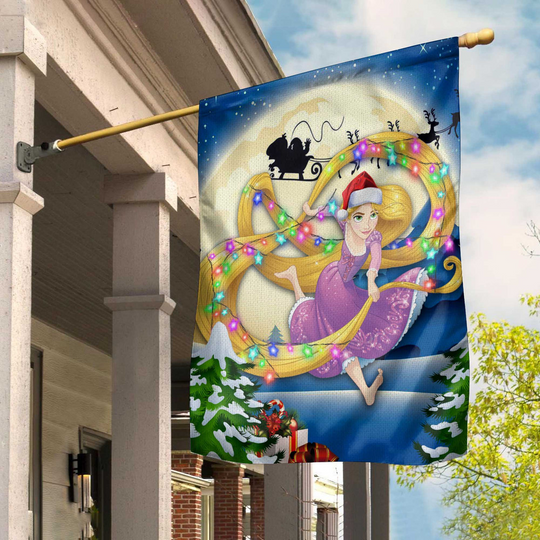 Rapunzel Princess Christmas Disney Flag