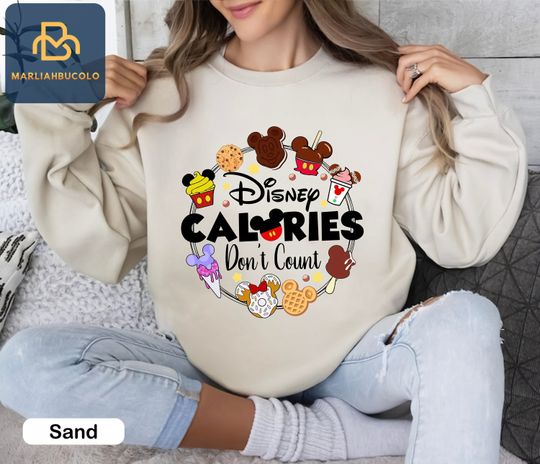 Discover Disney Calories Dont Count Disney Snacks Sweatshirt