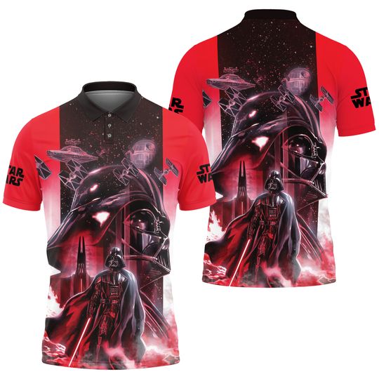 Discover Star Wars Darth Vader And Space Ships Disney Golf Polo Shirt