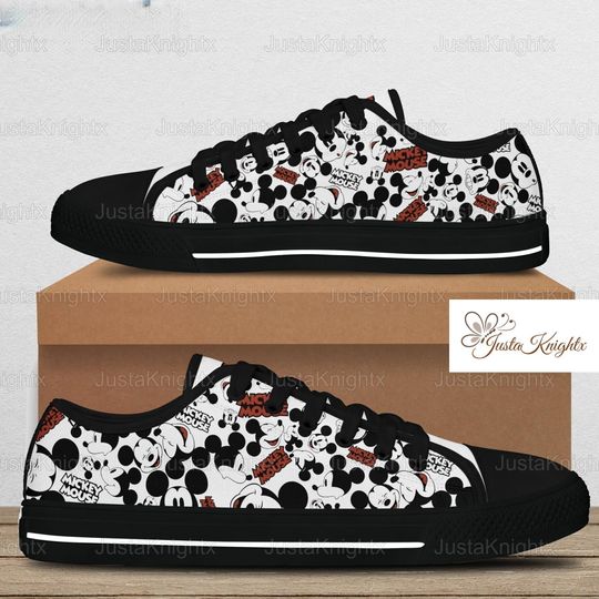Christmas Mickey Mouse Lowtop Sneakers, Disney World Sneaker